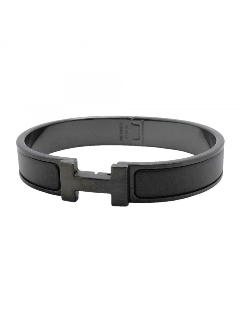 Hermes Bangle Clic Clac PM Metal Black Bracelet